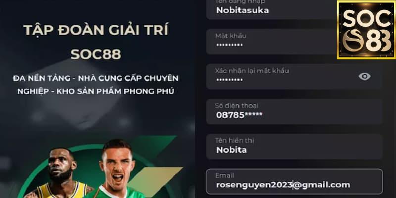 Hướng dẫn đăng ký Soc88 Ưu điểm khi đăng ký tài khoản tại Soc88